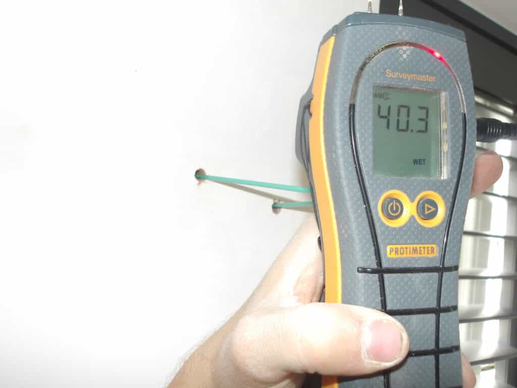 Damp Meter test
